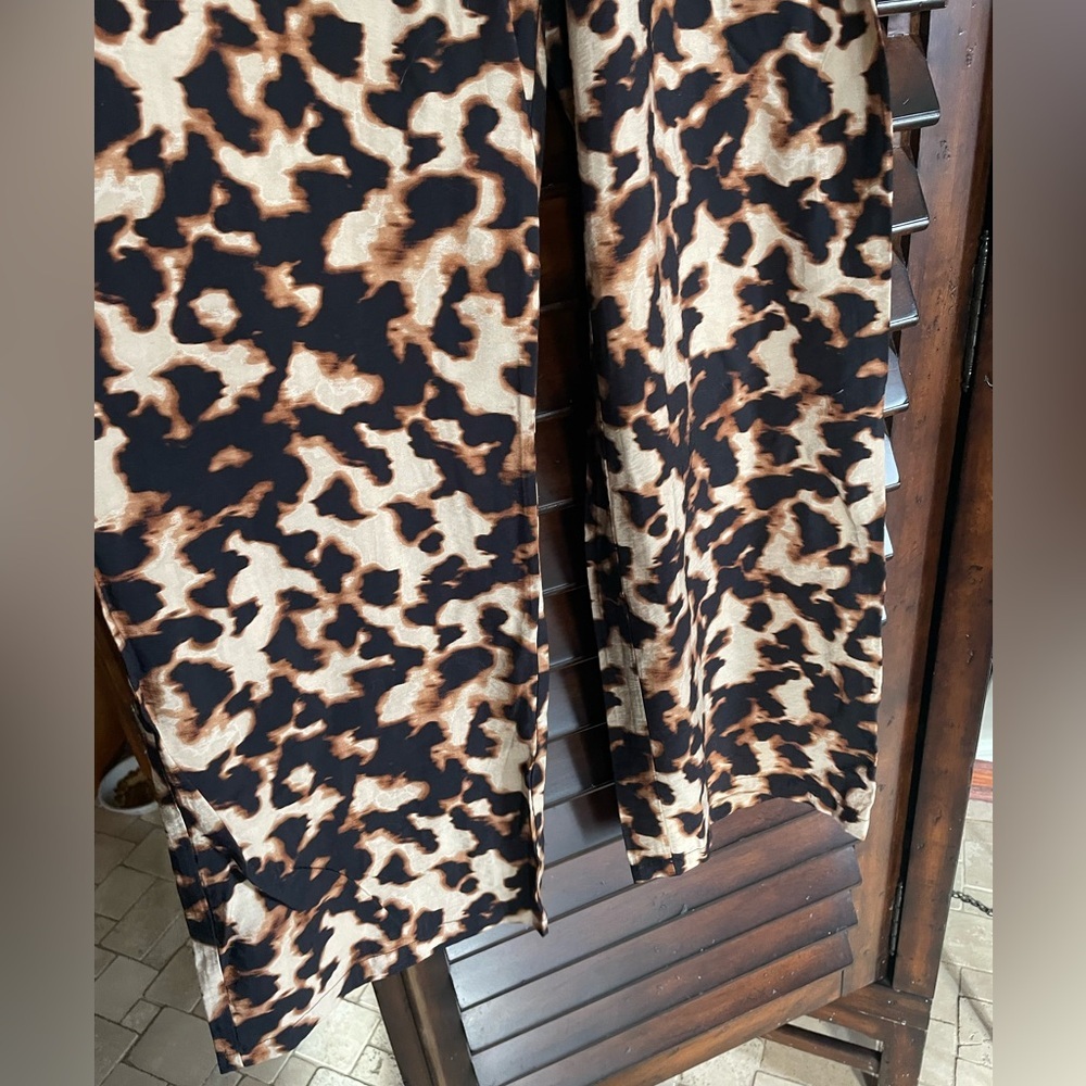 NWT B Young Leopard Print Wide-Leg Pants Size Euro 40. Medium Large - Picture 3 of 11